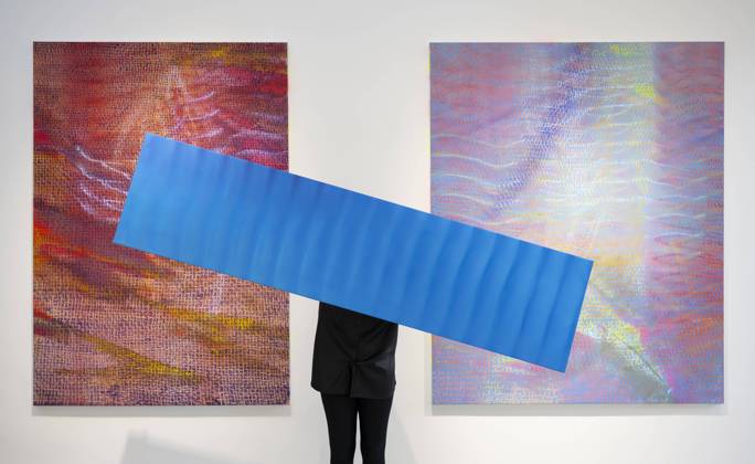 Bilder des Jahres 2023, News 12 Dezember News Themen der Woche KW49 Cătălin Marius Petrișor Hereșanu exhibition at Elizabeth Xi Bauer gallery in London, UK, on 8th Dec, 2023 Deptford, London, UK. 8th Dec, 2023. Romanian artist Cătălin Marius Petrișor Hereșanu (b. 1978) presents his exhibition: It s all in your vivid imagination, running from 8th Dec 2023 20th Jan 2024 at Elizabeth Xi Bauer gallery in Deptford. Works exhibited include: (left) Spring in the desert, 2022; (right) Rain in due season, 2022., Credit:MALCOLM PARK Avalon Copyright: xMALCOLMxPARKx xAvalonx 0828316145
