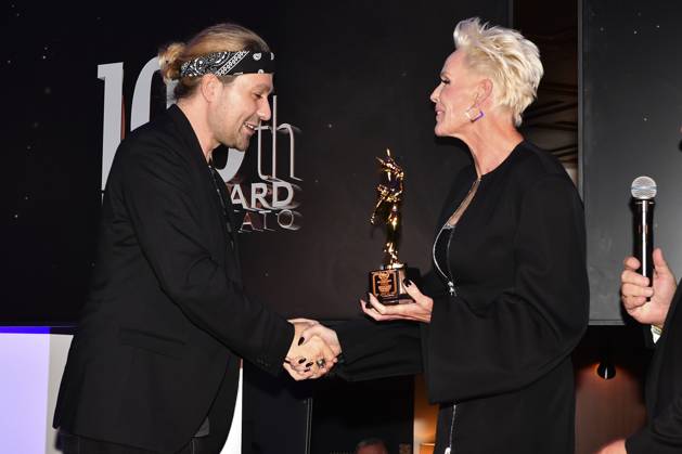 David Garrett und Brigitte Nielsen beim 100th Film Award Event im Charles Hotel. München, 09.12.2023