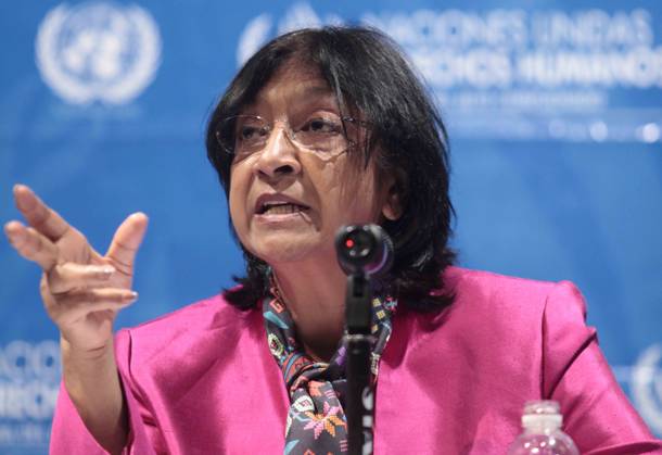 MEXICO, D.F.- Human Rights Derechos Humanos-ONU G08071129.JPG MEXICO, D.F.- Human Rights Derechos Humanos-ONU.- La Alta Comisionada en Derechos Humanos de la Organización de las Naciones Unidas (ONU), Navanethem Pillay, en la conferencia que ofreció este viernes en esta capital. RCC. Foto Agencia EL UNIVERSAL Yadín Xolalpa México EDITORIAL USE ONLY  Copyright: xGDA ElxUniversal Méxicox-xTodosxlosxderechosxreservados.xProhibidoxelxusoxoxreproducciónxdexestaximagenxenxMéxicox yadinxxolalpax mxeluniversalpic127083