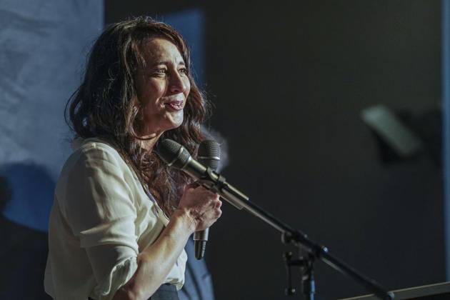 Bochumer Theaterpreis-Verleihung ** NUR FÜR REDAKTIONELLE ZWECKE ** EDITORIAL USE ONLY **<p>Preisträgerin Jele Brückner Die Bochumer Theaterpreise werden feierlich im Schauspielhaus verliehen: Zwei Schauspieler aus dem Ensemble erhalten den Haupt- und Nachwuchspreis am 15. Dezember 2023. FUNKE Foto Services Klaus Pollkläsener < p> Deutschland NRW Bochum Copyright: KlausxPollkläsener
