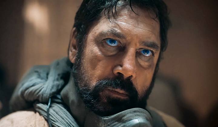 Javier Bardem USA. Javier Bardem in a scene from the (C)Warner Bros. new film: Dune: Part Two (2024). Plot: This follow-up film will explore the mythic journey of Paul Atreides as he unites with Chani and the Fremen while on a warpath of revenge against the conspirators who destroyed his family. Facing a choice between the love of his life and the fate of the known universe, he endeavors to prevent a terrible future only he can foresee. LMK110-J10396-151223 Supplied by LMKMEDIA. Editorial Only. Landmark Media is not the copyright owner of these Film or TV stills but provides a service only for recognised Media outlets.
