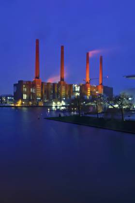 Das VW-Werk am Heilig Abend. Wolfsburg, 24.12.2023