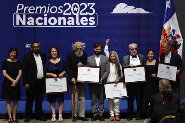 Santiago, December 26, 2023 The 2023 National Awards Ceremony is held in the courtyard of the Palacio de La Moneda Dragomir Yankovic Aton Chile, Santiago Chile Aton 861466  Copyright: DRAGOMIRxYANKOVIC ATONxCHILE