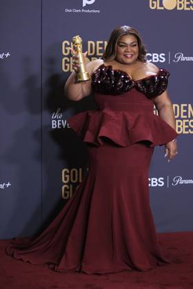 January 7, 2024, Beverly Hills, California, USA: Da Vine Joy Randolph in the press room of the 81st Annual Golden Globe Awards on Sunday January 7, 2024 at the The Beverly Hilton Hotel in Beverly Hills, California. ARIANA RUIZ PI Beverly Hills USA - ZUMAp124 20240107_zaa_p124_004 Copyright: xArianaxRuizx