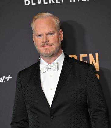 Actor Jim Gaffigan appears backstage during the 81st annual Golden Globe Awards at the Beverly Hilton in Beverly Hills, California on Sunday, January 7, 2024.  LAP202401070140 CHRISxCHEW