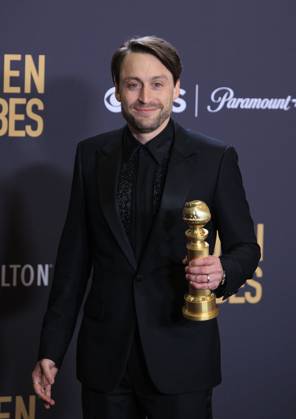 January 7, 2024, Beverly Hills, California, USA: Kieran Culkin in the press room of the 81st Annual Golden Globe Awards on Sunday January 7, 2024 at The Beverly Hilton Hotel in Beverly Hills, California. ARIANA RUIZ PI Beverly Hills USA - ZUMAp124 20240107_zaa_p124_113 Copyright: xArianaxRuizx