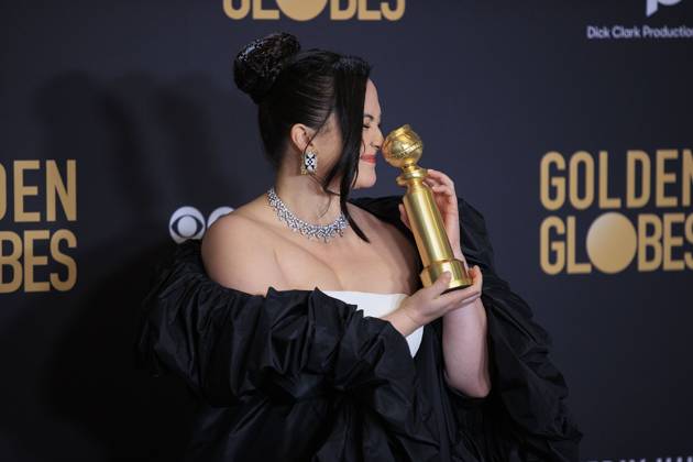 January 7, 2024, Beverly Hills, California, USA: Lily Gladstone in the press room of the 81st Annual Golden Globe Awards on Sunday January 7, 2024 at The Beverly Hilton Hotel in Beverly Hills, California. ARIANA RUIZ PI Beverly Hills USA - ZUMAp124 20240107_zaa_p124_165 Copyright: xArianaxRuizx
