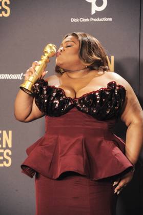 RECORD DATE NOT STATED Da Vine Joy Randolph in the press room, 81st Annual Golden Globe Awards - Press Room, Beverly Hilton Hotel, Beverly Hills, CA, United States, January 7, 2024. (Photo by: Elizabeth Goodenough Everett Collection) PUBLICATIONXNOTxINxCANxCHNxFRAxITAxJPNxNORxPOLxRUSxESPxUKxUSA