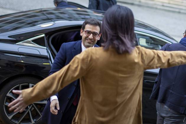 News Themen der Woche KW02 News Bilder des Tages Bundesaussenministerin Annalena Baerbock, Buendnis90 Die Gruenen, trifft den neuen Aussenminister von Frankreich Sephane Sejourne Berlin, 14.01.2024. Fotografiert im Auftrag des Auswaertigen Amts. Berlin Deutschland Copyright: xThomasxImox