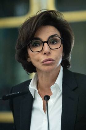 French Cinema Award 2024 Ceremony Rachida Dati attending the Ceremony for the French Cinema Award 2024 awarding Melvil Poupaud in Paris, France on January 18, 2024. Photo by Aurore Marechal ABACAPRESS.COM Paris France  Copyright: xMarechalxAurore ABACAx