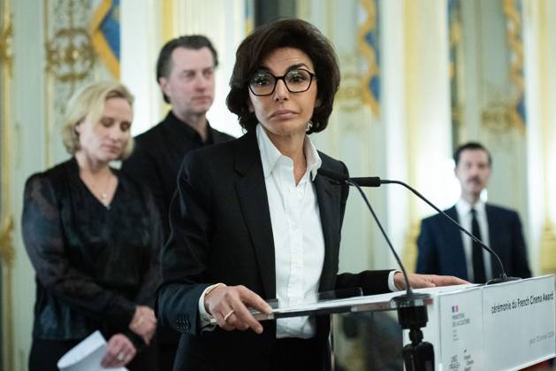 French Cinema Award 2024 Ceremony Rachida Dati attending the Ceremony for the French Cinema Award 2024 awarding Melvil Poupaud in Paris, France on January 18, 2024. Photo by Aurore Marechal ABACAPRESS.COM Paris France  Copyright: xMarechalxAurore ABACAx