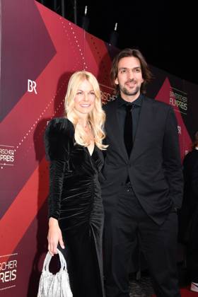 Max Wiedemann mit Andrea Kaiser Verleihung des Bayerischen Filmpreis Prinzregenten Theater München 19. Januar 2024