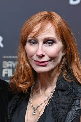 Andrea Sawatzki (Schauspielerin, Einzelbild,angeschnittenes Einzelmotiv,Portraet,Portrait,Porträt. Roter Teppich,Red Carpet,Bayerischer Filmpreis 2023 am 19.09.2024 im Prinzregententheater in Muenchen.
