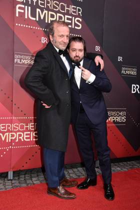 Daniel Christensen und Max Schmidt Verleihung des Bayerischen Filmpreis Prinzregenten Theater München 19. Januar 2024