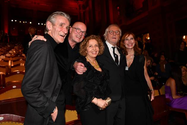 Bernd Schadewald, Christian Brekel, Michaela May, Günther Maria Hammer und Andrea Sawatzki Verleihung des Bayerischen Filmpreis Party Preisträger Prinzregenten Theater München 19. Januar 2024