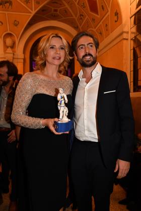 Veronica Ferres und David Dietl Verleihung des Bayerischen Filmpreis Party Preisträger Prinzregenten Theater München 19. Januar 2024