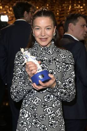 Hannah Herzsprung bei der Verleihung des 45. Bayerischen Filmpreises 2023 im Prinzregententheater. München, 19.01.2024