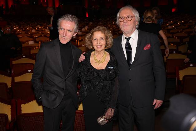 Bayerischer Filmpreis 2023 Bernd Schadewald, Michaela May und Günther Maria Halmer. Verleihung des 45. Bayerischen Filmpreises 2023 am 19.01.2024 im Prinzregententheater in Münche. Bayern, Deutschland.