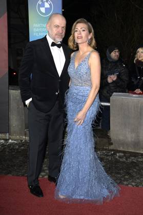 Oliver Rauh und Nele Kiper bei der Verleihung des 45. Bayerischen Filmpreises 2023 im Prinzregententheater. München, 19.01.2024
