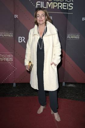 Aglaia Szyszkowitz bei der Verleihung des 45. Bayerischen Filmpreises 2023 im Prinzregententheater. München, 19.01.2024
