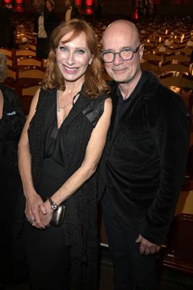Andrea Sawatzki mit Ehemann Christian Berkel bei der Verleihung des 45. Bayerischen Filmpreises 2023 im Prinzregententheater. München, 19.01.2024