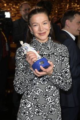 Hannah Herzsprung bei der Verleihung des 45. Bayerischen Filmpreises 2023 im Prinzregententheater. München, 19.01.2024