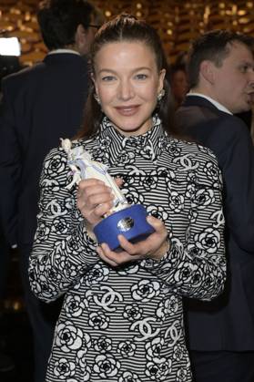 Hannah Herzsprung bei der Verleihung des 45. Bayerischen Filmpreises 2023 im Prinzregententheater. München, 19.01.2024