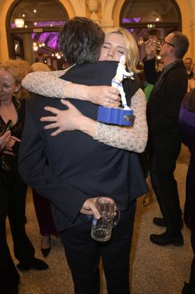 Veronica Ferres und David Dietl bei der Verleihung des 45. Bayerischen Filmpreises 2023 im Prinzregententheater. München, 19.01.2024