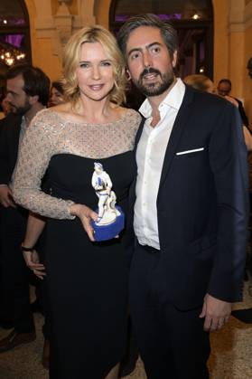 Veronica Ferres und David Dietl bei der Verleihung des 45. Bayerischen Filmpreises 2023 im Prinzregententheater. München, 19.01.2024