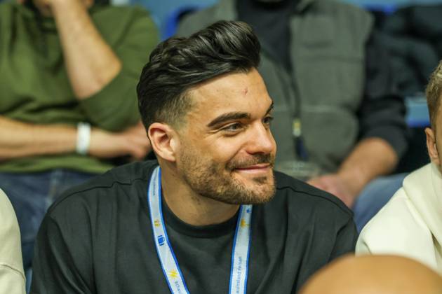 14.01.2024, Fussball, Saison 2023 2024,Hallenturnier in Gummersbach, Influencer Stefano Zarrella Gummersbach Schwalbe Arena Deutschland xRHR-FOTO TRx