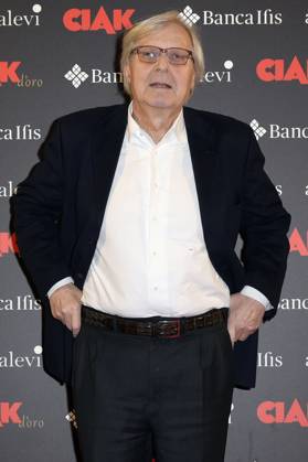 Vittorio Sgarbi bei der Verleihung des Filmpreises Ciak d oro 2023 im Palazzo Colonna. Rom, 20.01.2024