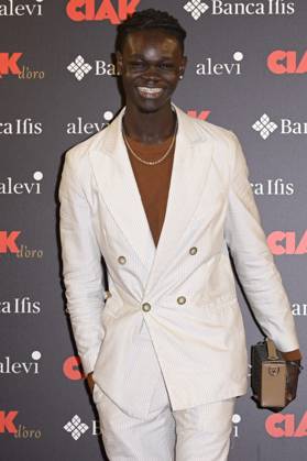 Ciak d Oro 2023 red carpet in Rome, Italy - 20 Jan 2024 Moustapha Fall attends the Ciak d Oro 2023 red carpet at Galleria del Cardinale Colonna. Rome Italy Copyright: xMarioxCartellix xSOPAxImagesx Moustapha Fall (2)