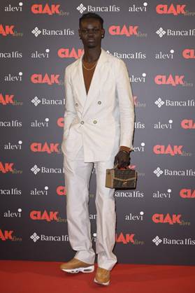 Ciak d Oro 2023 red carpet in Rome, Italy - 20 Jan 2024 Moustapha Fall attends the Ciak d Oro 2023 red carpet at Galleria del Cardinale Colonna. Rome Italy Copyright: xMarioxCartellix xSOPAxImagesx Moustapha Fall