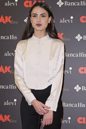 Ciak d Oro 2023 red carpet in Rome, Italy - 20 Jan 2024 Romana Maggiora Vergano attends the Ciak d Oro 2023 red carpet at Galleria del Cardinale Colonna. Rome Italy Copyright: xMarioxCartellix xSOPAxImagesx Romana Maggiora Vergano (1)