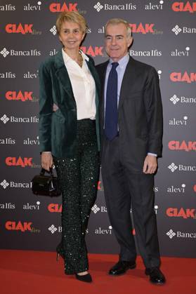 Ciak d Oro 2023 red carpet in Rome, Italy - 20 Jan 2024 Rossana Letta (l) and Gianpaolo Letta (r) attend the Ciak d Oro 2023 red carpet at Galleria del Cardinale Colonna. Rome Italy Copyright: xMarioxCartellix xSOPAxImagesx Rossana Letta, Gianpaolo Letta