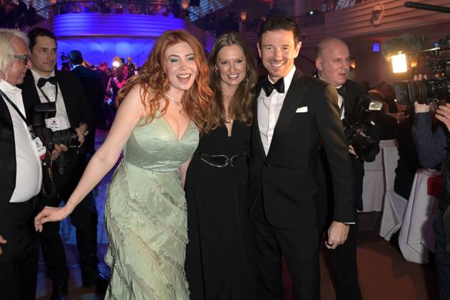 Palina Rojinski, Katrin Kraus und Oliver Berben beim 48. Deutschen Filmball 2024 im Hotel Bayerischer Hof. München, 20.01.2024