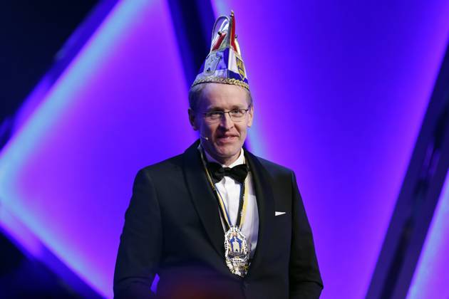Politiker Daniel Günther (CDU), Ministerpräsident von Schleswig-Holstein, bei der Verleihung des Ordens wider den tierischen Ernst durch den Aachener Karnevalsvereins (AKV) in Aachen. Der Aachener Karnevalsverein will damit Persönlichkeiten ehren, die Humor und Menschlichkeit im Amt beweisen. Aachen, 27.01.2024 NRW Deutschland Copyright: xChristophxHardtx