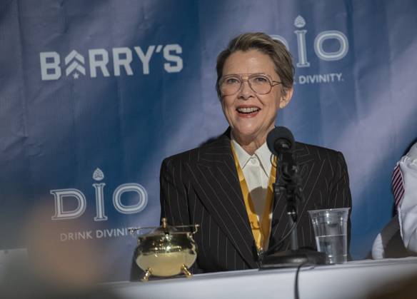 US actress Annette Bening takes questions during a press conference, following a roast in her honor, as she is named the Harvard University s Hasty Pudding Theatricals 2024 Woman of the Year in Cambridge, MA on Tuesday, February 06, 2024.  BOS20240206042 AmandaxSabga