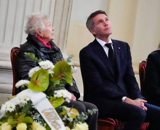 Le prince Emmanuel-Philibert de Savoie assiste Ã la veillÃ e funebre de son pere, le prince Victor-Emmanuel de Savoie, en l Eglise de Sant Uberto Ã Turin Maria Pia de Savoie et le prince Emmanuel-Philibert de Savoie - VeillÃ e funebre du prince Victor-Emmanuel de Savoie, en l Eglise de Sant Uberto Ã Turin, en prÃ sence de sa veuve Marina Ricolfi-Doria, de son fils, le prince Emmanuel-Philibert de Savoie avec sa femme la princesse Clotilde Courau et leurs filles les princesses Vittoria et Louisa, le 9 fÃ vrier 2024. Le fils du dernier roi d Italie s est Ã teint le 3 fÃ vrier 2024 Ã l Ã¢ge de 86 ans. Maria Pia of Savoy and prince Emanuele Filiberto sit near the coffin of Vittorio Emanuele di Savoia on the eve of his funeral ceremony in  Copyright: xLuciaxSabatellix xBestimagexLuciaxSabatellix xBestimagex