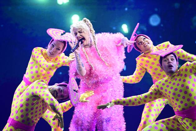 VÄXJÖ, SWEDEN 20240217 Cazzi Opeia with the entry Give My Heart A Break during Saturdays round 3 of Melodifestivalen 2024 at Vida Arena in Växjö VÄXJÖ SVERIGE x50090x  Copyright: xJohanxNilsson TTx MELODIFESTIVALEN 2024 DELTÄVLING 3 VÄXJÖ MH1A9yLse3k