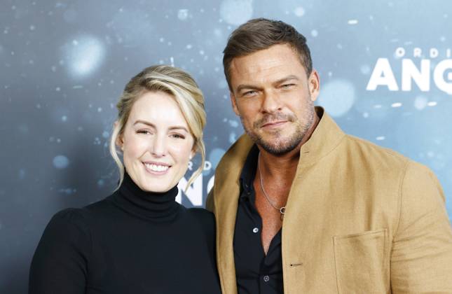 Catherine Ritchson and Alan Ritchson arrive on the red carpet at Liongate s Ordinary Angels New York Premiere at SVA Theater on Monday February 19, 2024 in New York City.  NYP20240219144 JohnxAngelillo