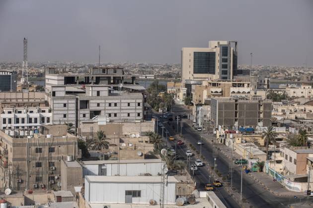 The Slow Death of Shatt al-Arab 08 17 2022 Basra, Iraq. A view of Basra city in extremely hot summer weather. Basra Basra Iraq Copyright: xYounesxMohammadx