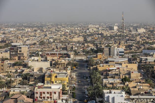 The Slow Death of Shatt al-Arab 08 17 2022 Basra, Iraq. A view of Basra city in extremely hot summer weather. Basra Basra Iraq Copyright: xYounesxMohammadx
