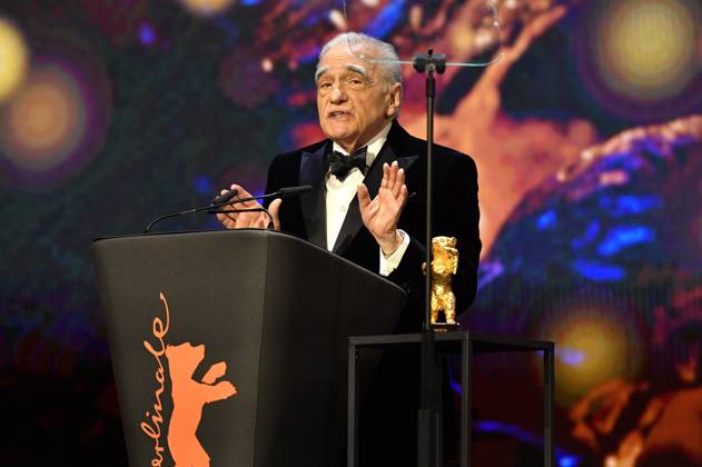 Martin Scorsese bei der Verleihung des Goldenen Ehrenbären an Martin Scorsese auf der Berlinale 2024 74. Internationale Filmfestspiele Berlin im Berlinale Palast. Berlin, 20.02.2024