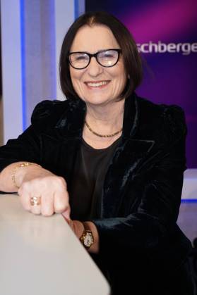 Irina Scherbakowa in der ARD-Talkshow maischberger im Studio Berlin Adlershof. Berlin, 20.02.2024