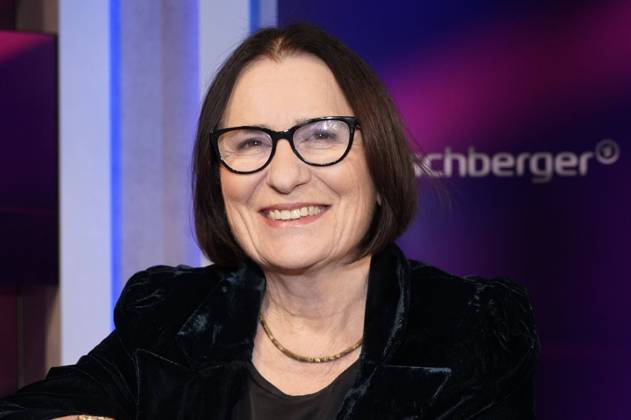 Irina Scherbakowa in der ARD-Talkshow maischberger im Studio Berlin Adlershof. Berlin, 20.02.2024