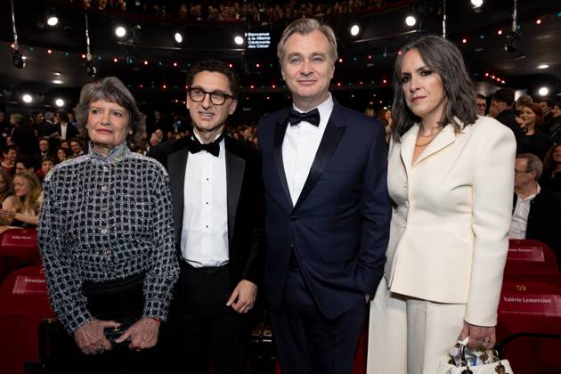 49eme Ã dition de la cÃ rÃ monie des CÃ sar Ã l?Olympia Ã Paris VÃ ronique Cayla, prÃ sidente de l?acadÃ mie des CÃ sar, Maxima Saada, Christopher Nolan et sa femme Emma Thomas - 49eme Ã dition de la cÃ rÃ monie des CÃ sar Ã l?Olympia Ã Paris le 23 fÃ vrier 2024 Dominique Jacovides Olivier Borde Bestimage 49th Cesar Film Awards at L Olympia on February 23, 2024 in Paris Paris France  Copyright: xBORDE-JACOVIDESx xBESTIMAGExBORDE-JACOVIDESx xBESTIMAGEx
