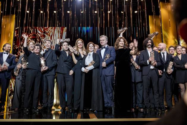49eme à dition de la cà rà monie des Cà sar à l?Olympia à Paris Arieh Worthalter (Cà sar du meilleur acteur pour « Le Proces Goldman »), Adele Exarchopoulos (Cà sar de la meilleure actrice dans un second rà le pour « Je Verrai Toujours Vos Visages », Sandra Hüller, Cà sar de la meilleure actrice pour Anatomie d?une chute, Marie-Ange Luciani, David Thion, Dali Benssalah, Justine Triet, Cà sar de la meilleur rà alisation Pour Anatomie D?une Chute, Cà sar du meilleur scà nario original Pour Anatomie D?une Chute, Cà sar du meilleur film Pour Anatomie D?une Chute, Agnes Jaoui (Cà sar d?Honneur), Christopher Nolan (Cà sar d?Honneur), Valà rie Lemercier, Alice Douard (Cà sar Du Meilleur Film De Cou Copyright: xBORDE-JACOVIDESx xBESTIMAGExBORDE-JACOVIDESx xBESTIMAGEx