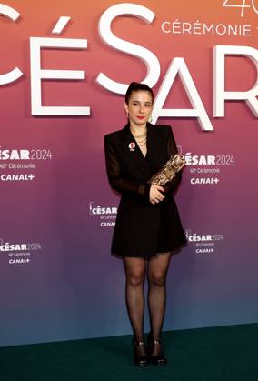 Photocall des laurÃ ats (press room) lors de la 49eme Ã dition de la cÃ rÃ monie des CÃ sar Ã l?Olympia Ã Paris Gala Hernandez Lopez, CÃ sar du meilleur court mÃ trage documentaire pour La MÃ canique Des Fluides - Photocall des laurÃ ats (press room) lors de la 49eme Ã dition de la cÃ rÃ monie des CÃ sar Ã l?Olympia Ã Paris le 23 fÃ vrier 2024 Dominique Jacovides Olivier Borde Bestimage Press room during 49th Cesar Film Awards at L Olympia on February 23, 2024 in Paris Paris France  Copyright: xBORDE-JACOVIDESx xBESTIMAGExBORDE-JACOVIDESx xBESTIMAGEx