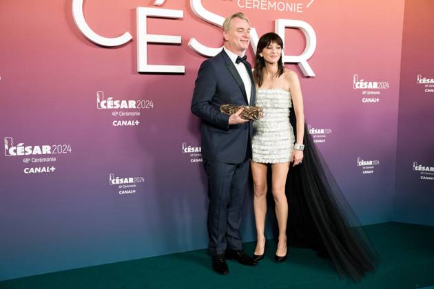 49eme ceremonie des CESAR - Salle de presse Phtocall des laureats. 49th CESAR ceremony awards. Photocall of winners : Christopher Nolan et Marion Cotillard 302003 2024-02-24 Olympia  Copyright: xIvankaxVoisinx xStarfacex STAR_302003_037